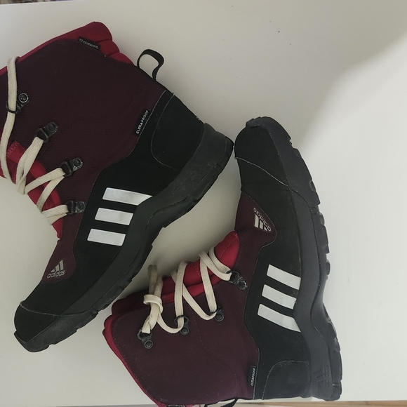 Adidas Climaheat PrimaLoft Snow Boots Sz 5 Pink Purple Insulated Winter Warm - Picture 3 of 16